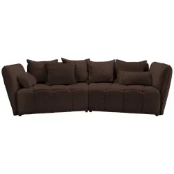 Boxspringsofa Sofi Braun Braun Textil 
