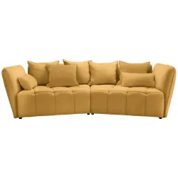 Boxspringsofa Sofi Senfgelb Senfgelb Textil 