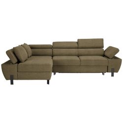 Ecksofa Molina Mini Olivgrün Webstoff Olivgrün 
