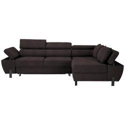 Ecksofa Molina Mini Graphitfarben Webstoff Graphitfarben 