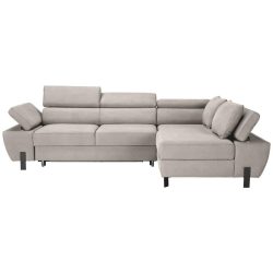 Ecksofa Molina Mini Beige Webstoff Beige 