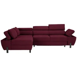 Ecksofa Molina Mini Bordeaux Webstoff Bordeaux 