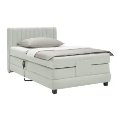 Boxspringbett Dixon Hellgrau Ca. 120x200cm 120/200 cm Hellgrau 