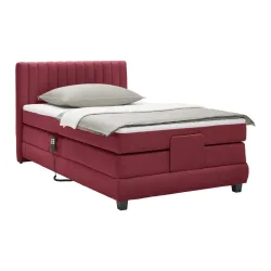 Boxspringbett Dixon Weinrot Ca. 120x200cm 120/200 cm Weinrot 