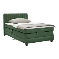 Boxspringbett Dixon Dunkelgrün Ca. 100x200cm 100/200 cm Dunkelgrün 