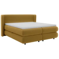 Boxspringbett Elodie Senfgelb Ca. 180x200cm 180/200 cm Senfgelb 