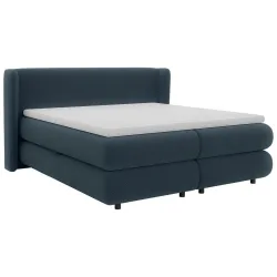 Boxspringbett Elodie Blau Ca. 180x200cm 180/200 cm Blau 