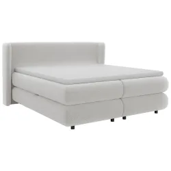 Boxspringbett Elodie Hellgrau Ca. 180x200cm 180/200 cm Hellgrau 