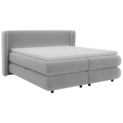 Boxspringbett Elodie Silberfarben Ca. 160x200cm 160/200 cm Silberfarben 
