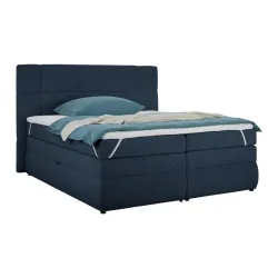 Boxspringbett Palace Dunkelblau Ca. 180x200cm 180/200 cm Dunkelblau 