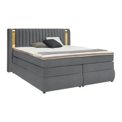 Boxspringbett Minola Gold Anthrazit Ca. 160x200cm 160/200 cm Anthrazit 