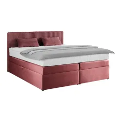 Boxspringbett Rossa In Altrosa Ca. 180x200cm 180/200 cm Altrosa 