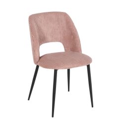 Stuhl Zoe In Rosa  Cord 