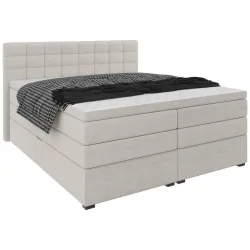 Boxspringbett Fano Sandfarben Ca. 180x200cm 180/200 cm Sandfarben 
