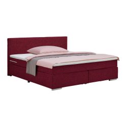 Boxspringbett Palermo In Weinrot Ca. 160x200cm 160/200 cm Weinrot 