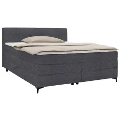 Boxspringbett Bari In Anthrazit Ca. 180x200cm 180/200 cm Anthrazit 