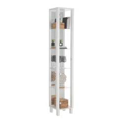 Vitrine Albi Weiss 33/189/33 cm , 