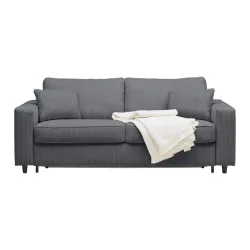 Schlafsofa Agneta Dunkelgrau Dunkelgrau Textil 