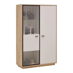 Highboard Cremona Kaschmir/eiche Artisan  100,3/161,7/38 cm 