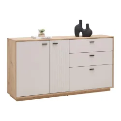 Sideboard Cremona Kaschmir/eiche Artisan  160/88,5/38 cm 3 Schublade(n) 