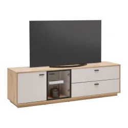 Tv-element Cremona Kaschmir/eiche Artisan Kaschmir, Eiche Artisan 180/55/45 cm 