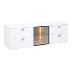 Tv-element Florenz Weiss Weiss, Eiche Artisan 180/56,7/50 cm 
