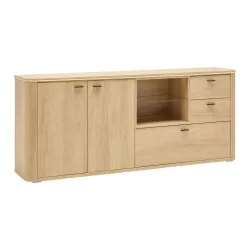 Sideboard Lagos Eichefarben  210,2/87,5/42,5 cm 3 Schublade(n) 