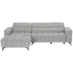 Wohnlandschaft Melbourne Grau Chenille Grau 