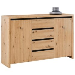 Sideboard Eichefarben  143/91/40 cm 4 Schublade(n) 