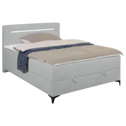 Boxbett Jerry Silberfarben Ca. 100x200cm 100/200 cm Silberfarben 