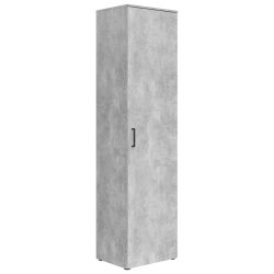 Schrank Multistauraum Betonoptik 50/195/40 cm Grau 