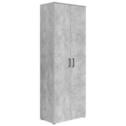 Schrank Multistauraum Betonoptik 70/195/40 cm Grau 
