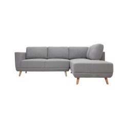 Ecksofa Kyle Webstoff Grau 