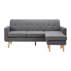 Ecksofa Dunkelgrau 
