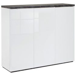 Schuhschrank In Weiss 120/102/35 cm 