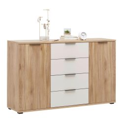 Kommode Rabina Eichefarben , 150/91/38 cm , 4 Schublade(n) 
