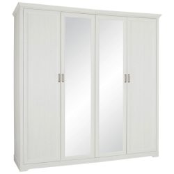 Drehtürenschrank Marilou -Exklusiv- 213,9/220/63,6 cm Weiss 