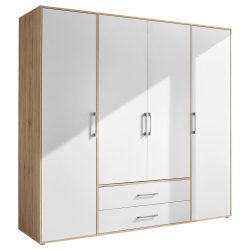 Kleiderschrank Lembo Weiss/eiche Artisan Weiss, Eiche Artisan 