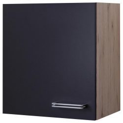Küchenoberschrank Anthrazit/eiche