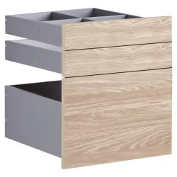 Schubladenset Unit In Eichefarben 