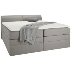 Boxspringbett In Grau Ca. 160x200cm 160/200 cm Grau 