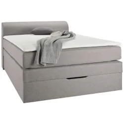 Boxspringbett Flexi 2 In Grau Ca. 120x200cm 120/200 cm Grau 