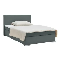 Boxspringbett Mira 2 Graphitfarben Ca. 140x200cm 140/200 cm Graphitfarben 