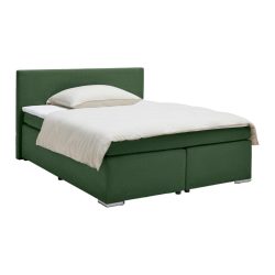 Boxspringbett Mira 2 Dunkelgrün Ca. 160x200cm 160/200 cm Dunkelgrün 