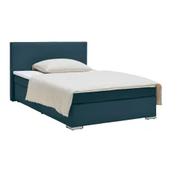 Boxspringbett Mira 2 Dunkelblau Ca. 140x200cm 140/200 cm Dunkelblau 