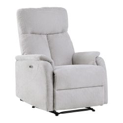 Relaxsessel Johnsy Metall, Textil Hellgrau 