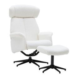 Relaxsessel Benni Ii In Weiss Metall, Textil Weiss 