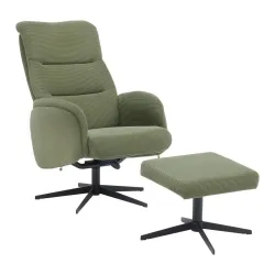 Relaxsessel Star Grün Metall, Textil Grün 