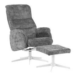Relaxsessel Star Metall, Textil Graphitfarben 