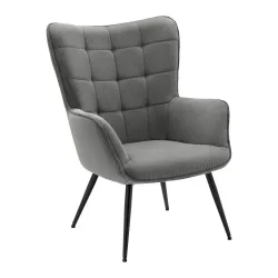 Sessel Gunvor Grau Cord Grau 